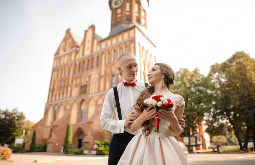 жених и невеста, свадьба, Калининград