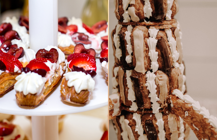 сладкий стол, тренды сладкого стола, эклеры