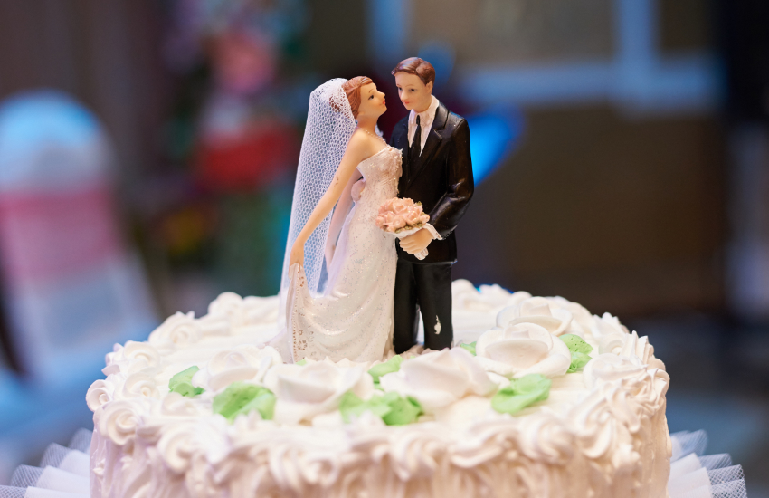 свадебный торт, тренды свадебных тортов, ретро-торт