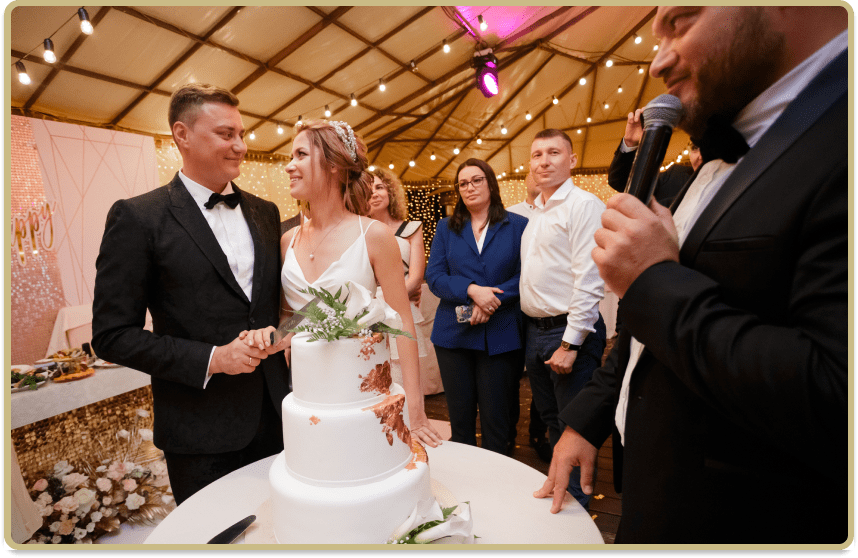 жених и невеста, свадьба в Тольятти, свадебный торт