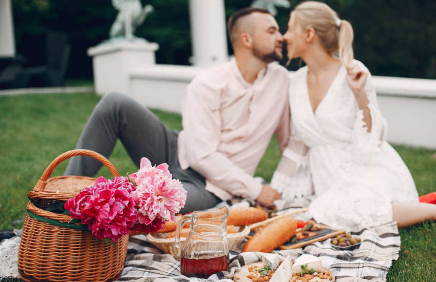 свадьба на природе, пикник, свадебное меню