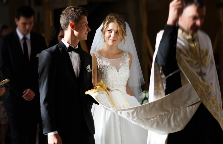 жених и невеста, церковь, венчание
