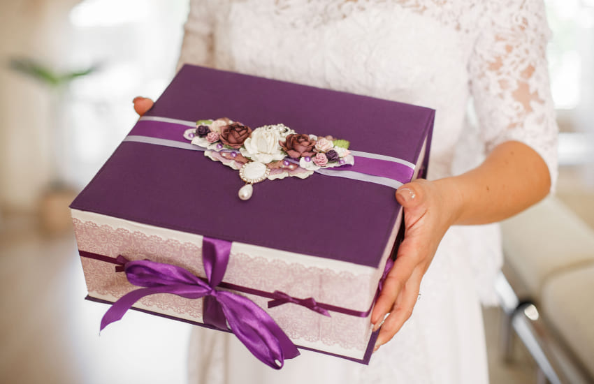невеста, подарочная коробка