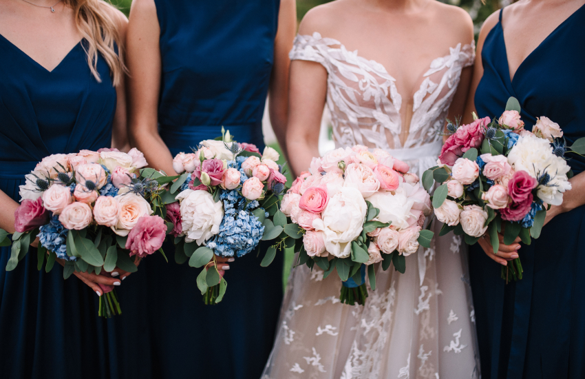 свадьба, свадебные цвета, синий цвет